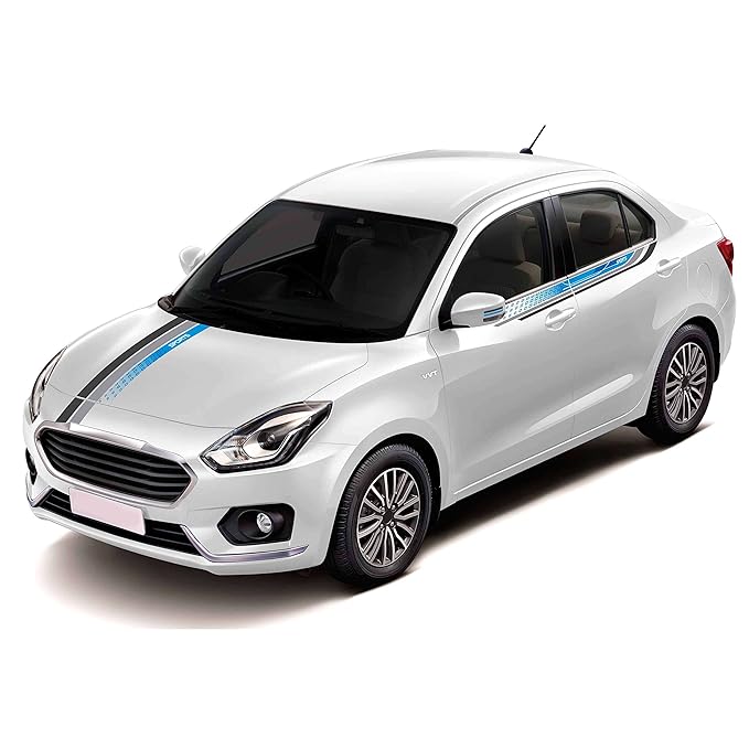 Autographix Car Sticker for Maruti Suzuki Swift Dzire Blue Trail Car