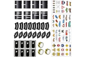 WALWAL Lot de 4 rouleaux de ruban adhésif pour route + limitation de vitesse (2 rouleaux 50 et 2 rouleaux 100) + 3 rouleaux d