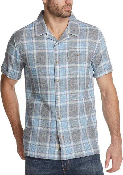 mens linen button up