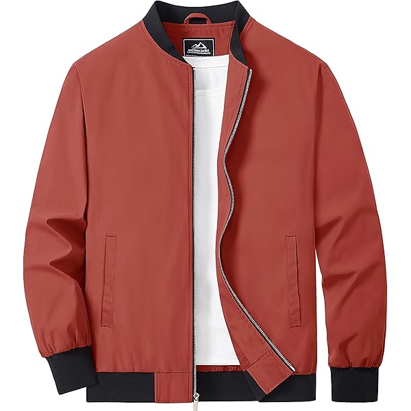 MAGCOMSEN Mens Bomber Jacket Winter Lightweight Mens Jackets Windbreaker Men Tactical Jackets For Men With Full Zip