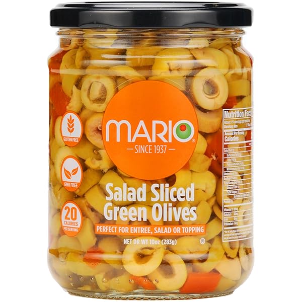 MARIO CAMACHO FOODS SALAD SLICED SPANISH MANZANILLA OLIVES, 10 OUNCE