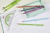 STABILO Swano Pastel Graphite Pencil HB 12 Pack Yellow Eraser view 3