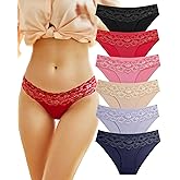 Which is Seamless Underwear for Women Sexy No Show Bikini Panties Lace High Cut Hipster Cheeky Panty 6 Pack S-XL