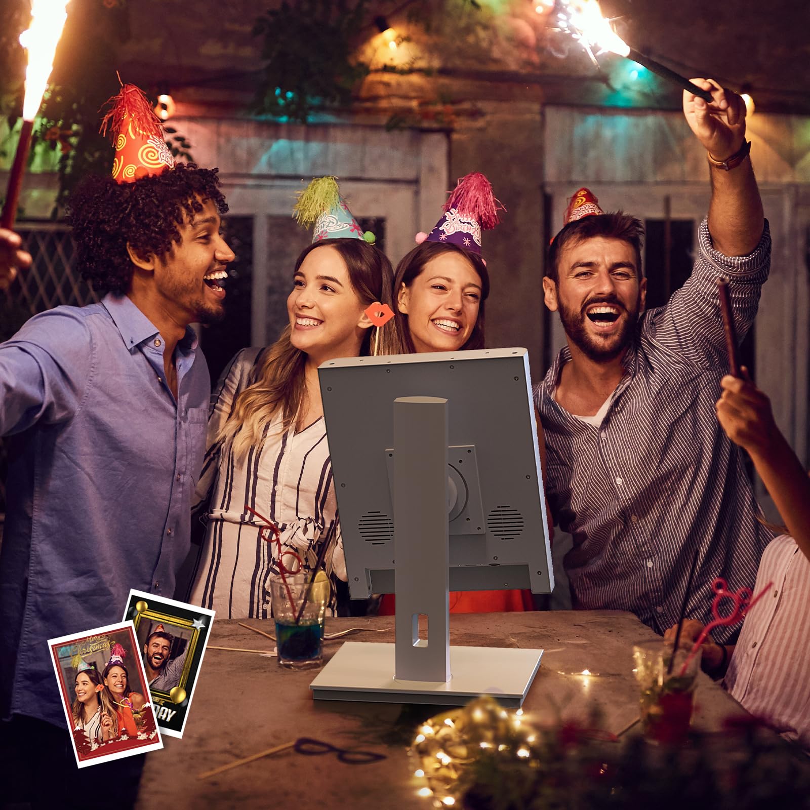 Desktop Photo Booth Machine All-in-One Instant Color Photo Printer with 10.1