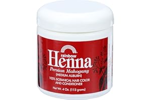 Rainbow Research Henna Hair Color and Conditioner Persian Mahogany Medium Auburn, 4 Ounce