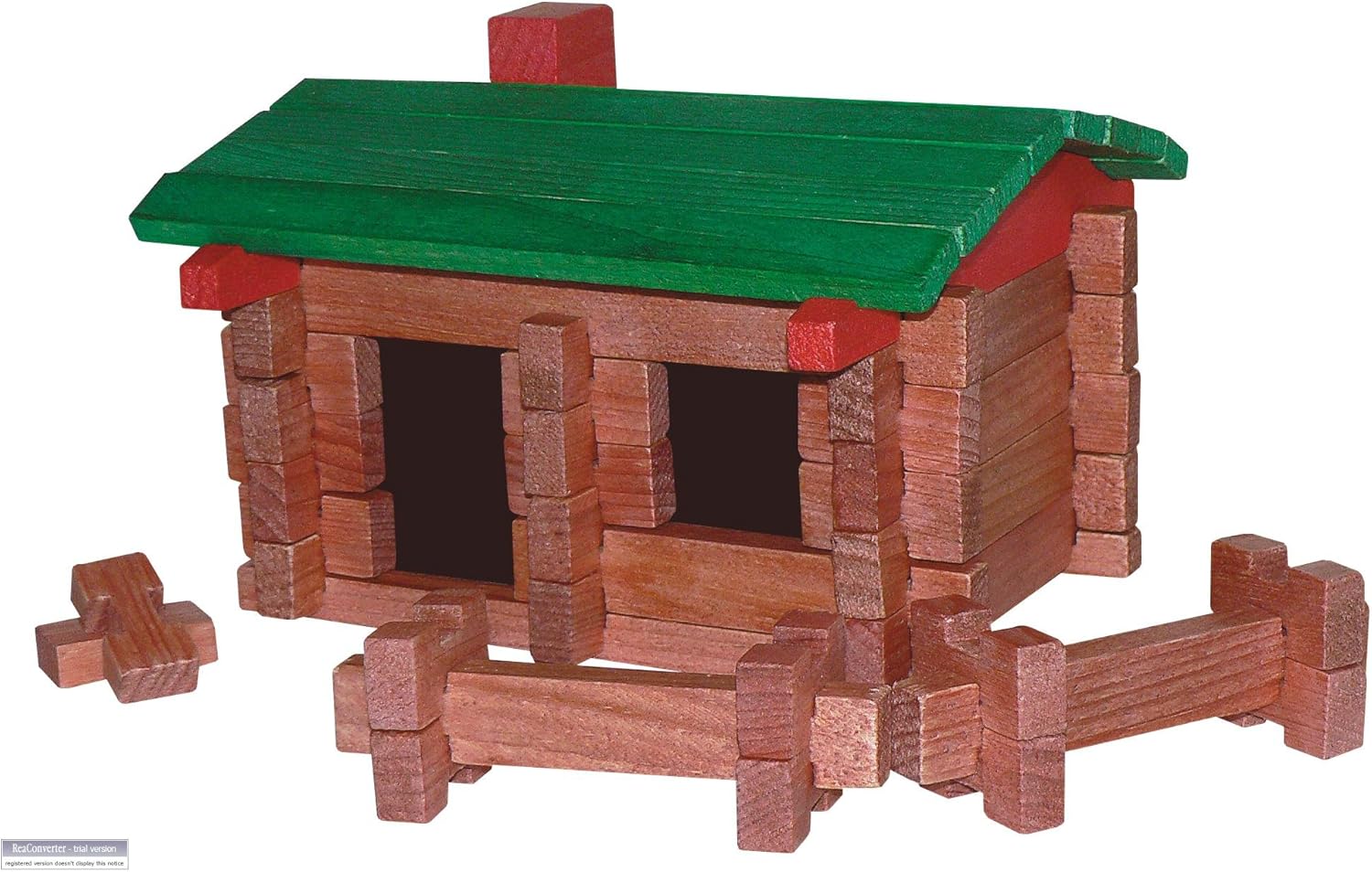 Amazon Com Roy Toy Miniature Log Cabin The Camp Set 9 Toys Games