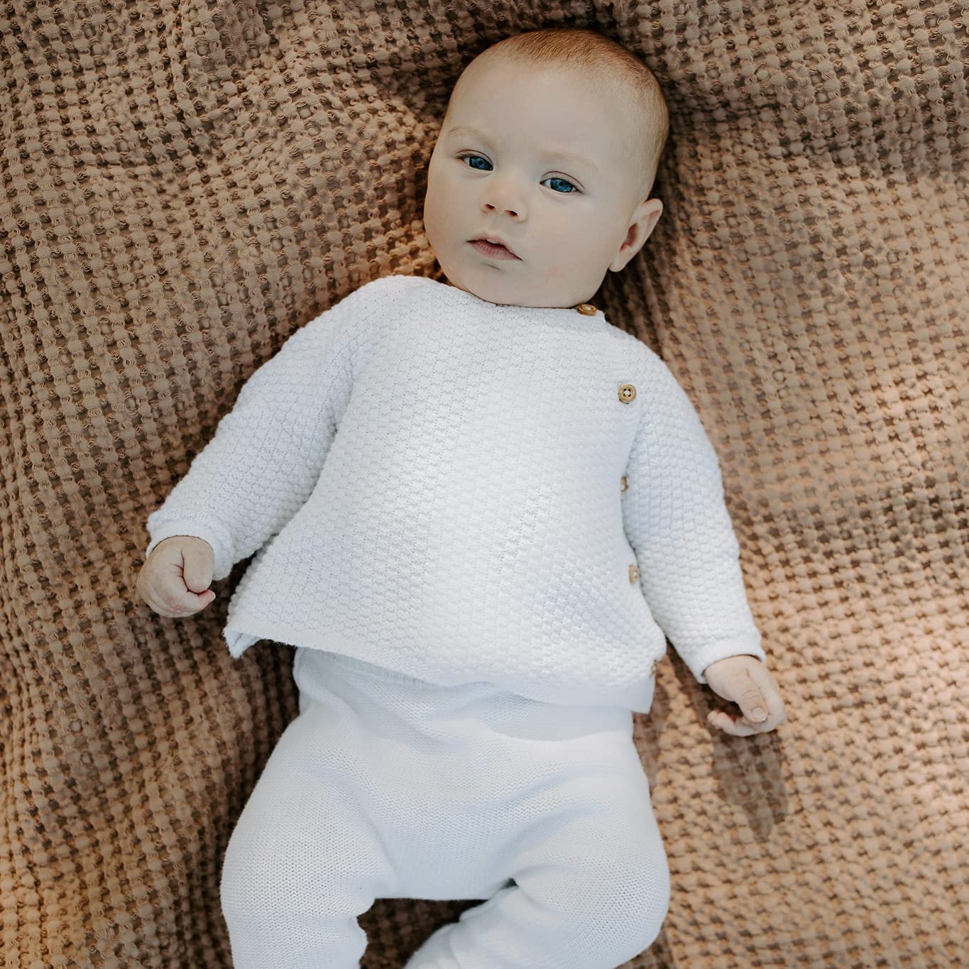 Simka Rose Waffle Baby Blanket Cotton Soft Breathable Swaddle for Nursery, Stroller & Crib Blanket - Receiving Blankets for Boys & Girls, Toddlers- Machine Washable