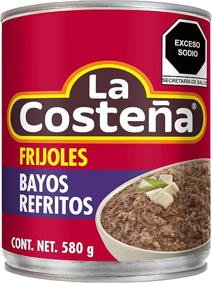 Frijol costena bayo refrito 580g (7501017004270)