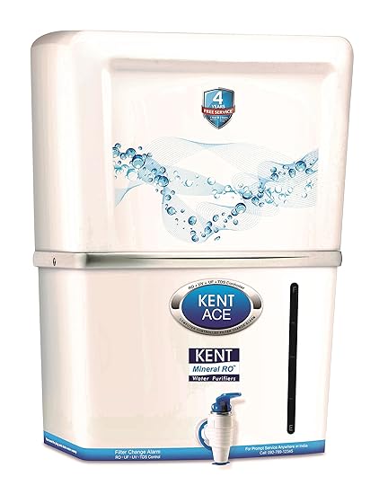 Kent Ace Mineral 7-Litre 60-Watt RO+UV+UF Water Purifier (White and Aquamarine)