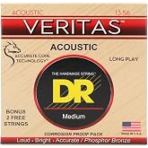 DR Strings VTA-13 Veritas Phosphor Bronze Acoustic Guitar String 13-56 Medium