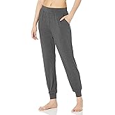 Amazon Essentials womens Lightweight Knit Jersey Pajama Pants, Jogger Lounge Sleep Wear with Pockets