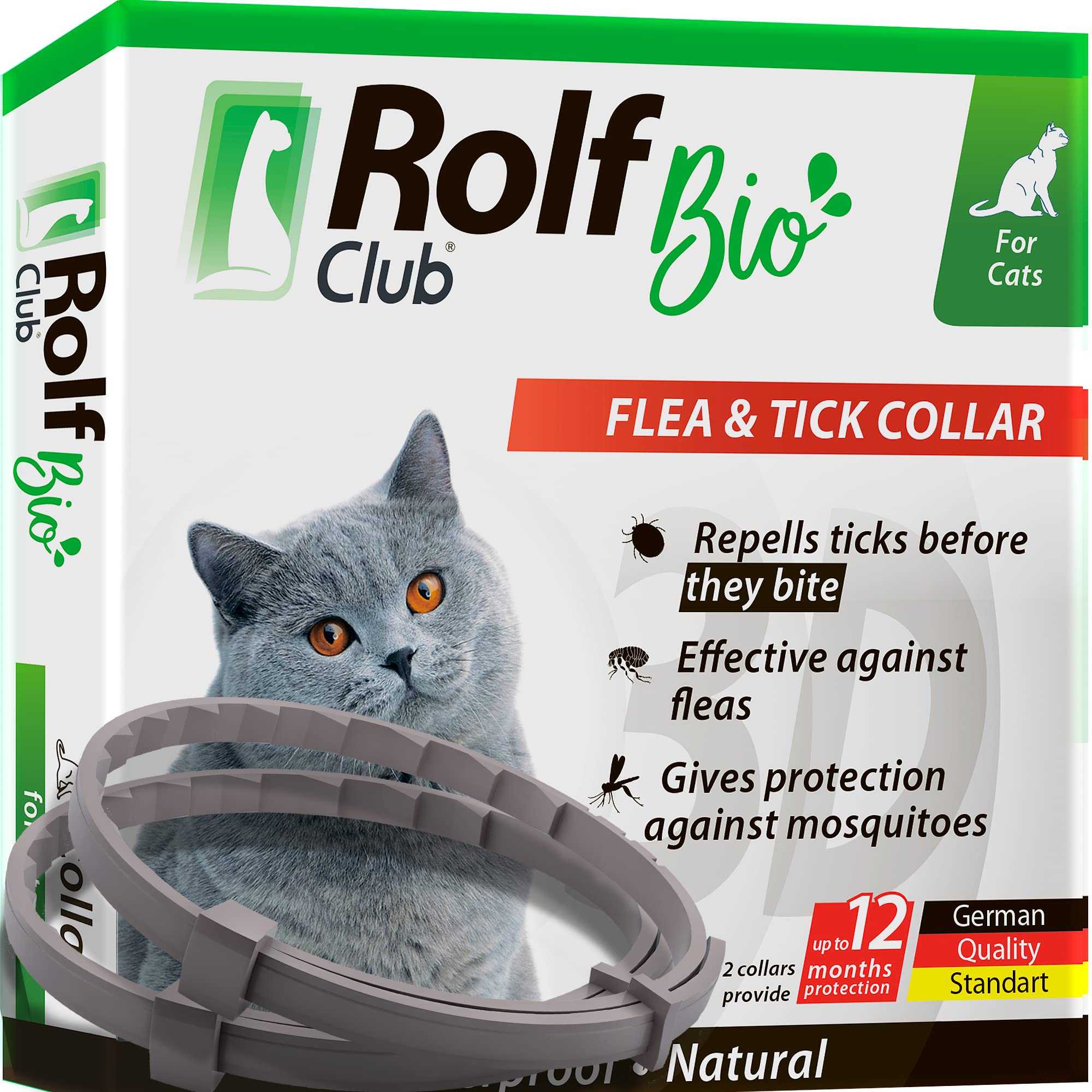 Photo inspiration: Visual Reference: Mua Natural Flea Tick Collar For Cats 12 Months Control