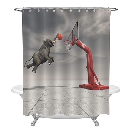 Amazon Com Mitovilla An Elephant Throws The Basketball At The