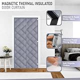 Homebay Magnetic Thermal Insulated Door Curtain Thick Oxford Fabric Auto-Closure view 8