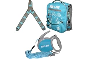 MDXONE THEONE Kids Ski & Snowboard Harness Trainer – Child Harness with Retractable Leash, Bungees & Backpack