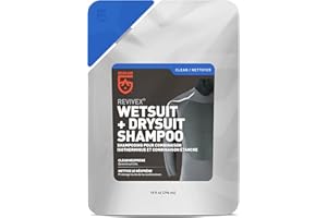 GEAR AID Wetsuit Cleaner and Conditioner, Wash Away Salt, and Residue with Concentrated Shampoo, 10 fl oz