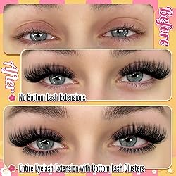 calphdiar Fluffy Lash Clusters with Bottom Lashes