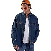 Men's Tencel Denim Relaxed Fit Casual Shirt