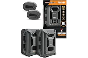 SPYPOINT FORCE-24 Twin Pack Non-Cellular Trail Camera, 2K Video, 24MP Photos, Low-Glow LEDs, Night Vision Game Camera, 70ft Motion Detection, Affordable Trail Cam, Must-Have Hunting Equipment (2)