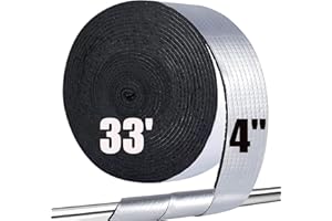 EASEINSTALL Pipe Insulation Wrap Foam Tube Self Adhesive Heat Tape for Water Pipes, Outdoor Foam and Foil Water Pipe Insulation Wrap for Winter