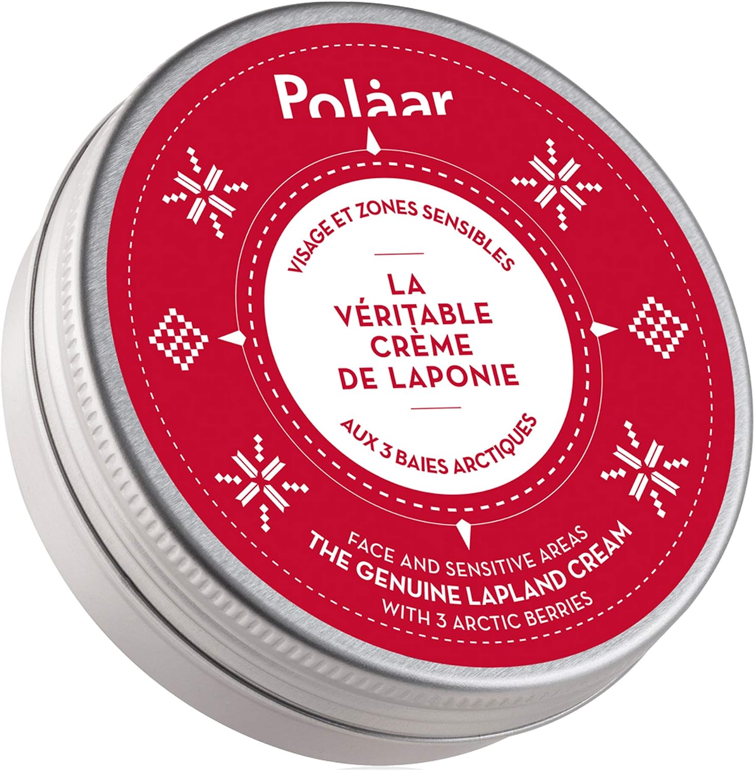 Polåar, Face and Sensitive Areas Cream, The Genuine Lapland Cream with 3 Arctic Berries, Natural Moisturizing Face Care