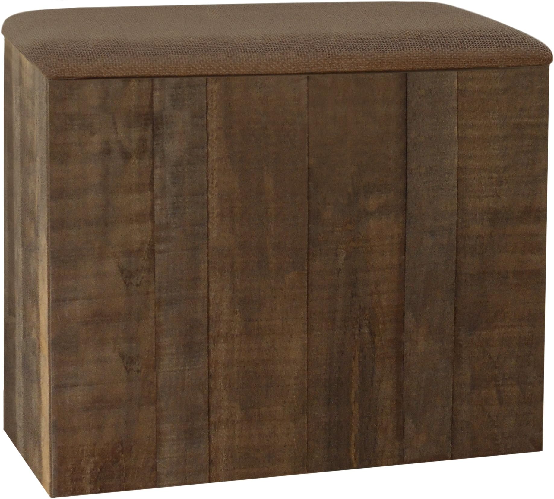 LaMont Home 62570148 Wyatt Bench Hamper Chocolate