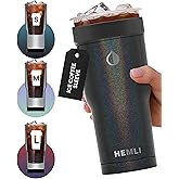 HEMLI Universal Ice Coffee Sleeve Insulator - Insulated Iced Coffee Holder To Go, Insulated Cup Holder for Starbucks Dunkin Donuts McDonalds, Reusable Coffee Sleeve