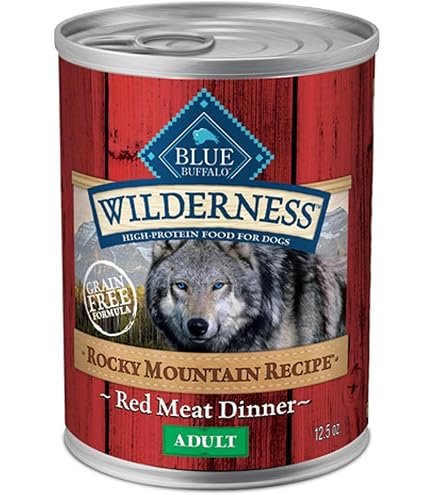 Blue Buffalo Wilderness Adult Wet Dog Food, High-Protein & Grain-Free, Made  with Natural Ingredients, Salmon & Chicken Grill, 12.5-oz. Cans, 12 Count:  Pet Supplies: Amazon.com