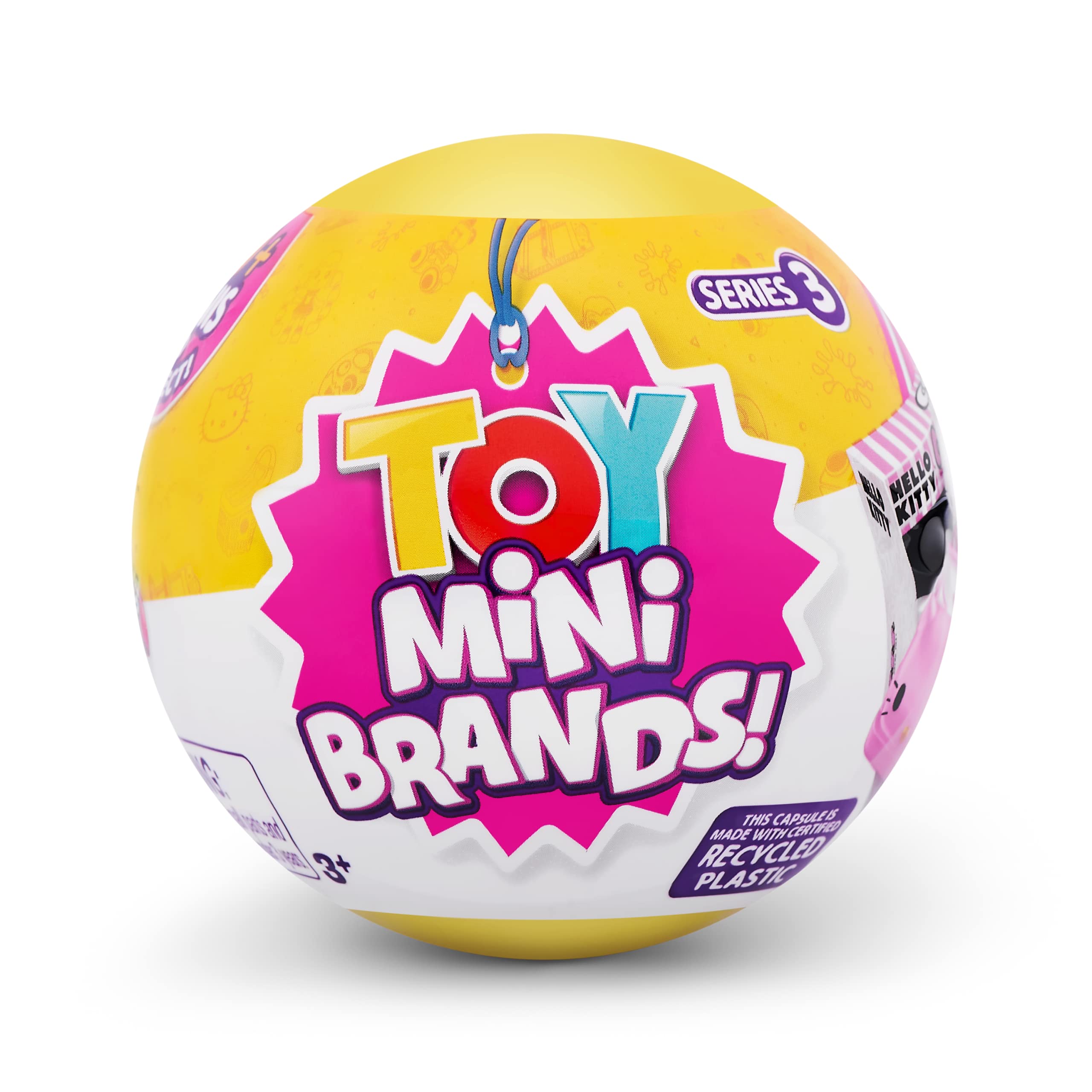 5 Surprise Toy Mini Brands Series 3 Collector's Kit by ZURU (3 Capsules + 1 Collector's Case) Amazon Exclusive Mystery Capsule Real Miniature Brands Collectibles