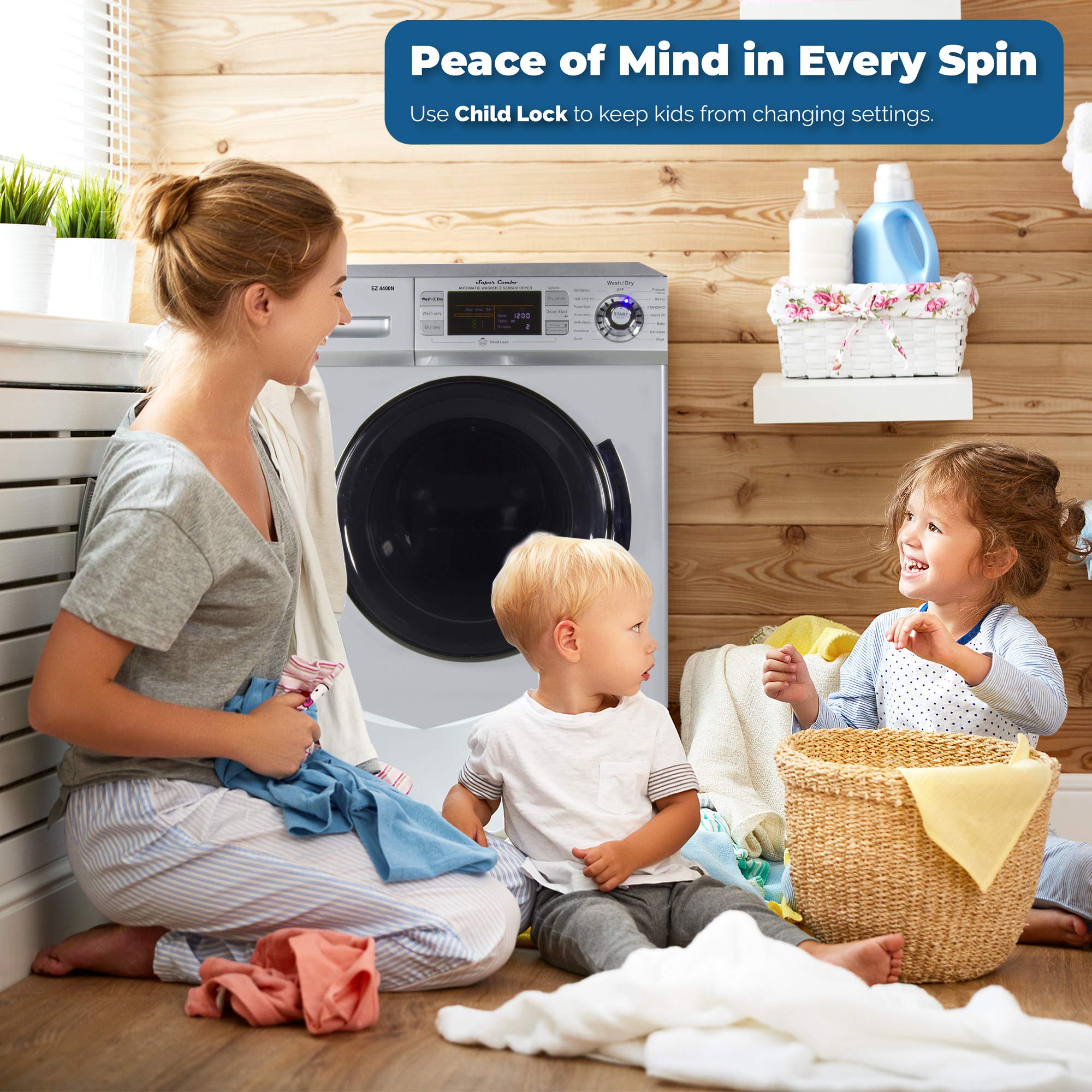 Equator 2019 24" Combo Washer Dryer Silver Winterize+Quiet