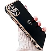 YKCZL Compatible with iPhone 11 Case Cute, Luxury Plating Edge Bumper Case with Full Camera Lens Protection Cover for iPhone 