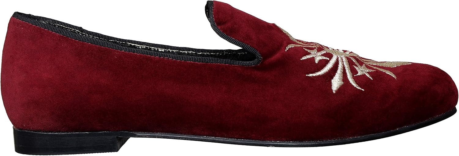 maroon slip ons