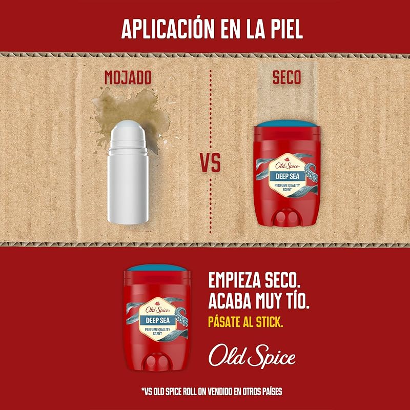 Deep Sea Desodorante en Barra para Hombre Sin Aluminio, 4x50ml