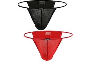 iKingsky Men's High-leg Opening Bikini Underwear Sexy Brazilian Back Mens Underwear