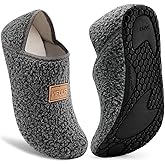 VIFUUR House Slippers for Women Men Slip on Indoor Barefoot Slipper Socks Fuzzy Cozy Sock Shoes for Home Bedroom Travel
