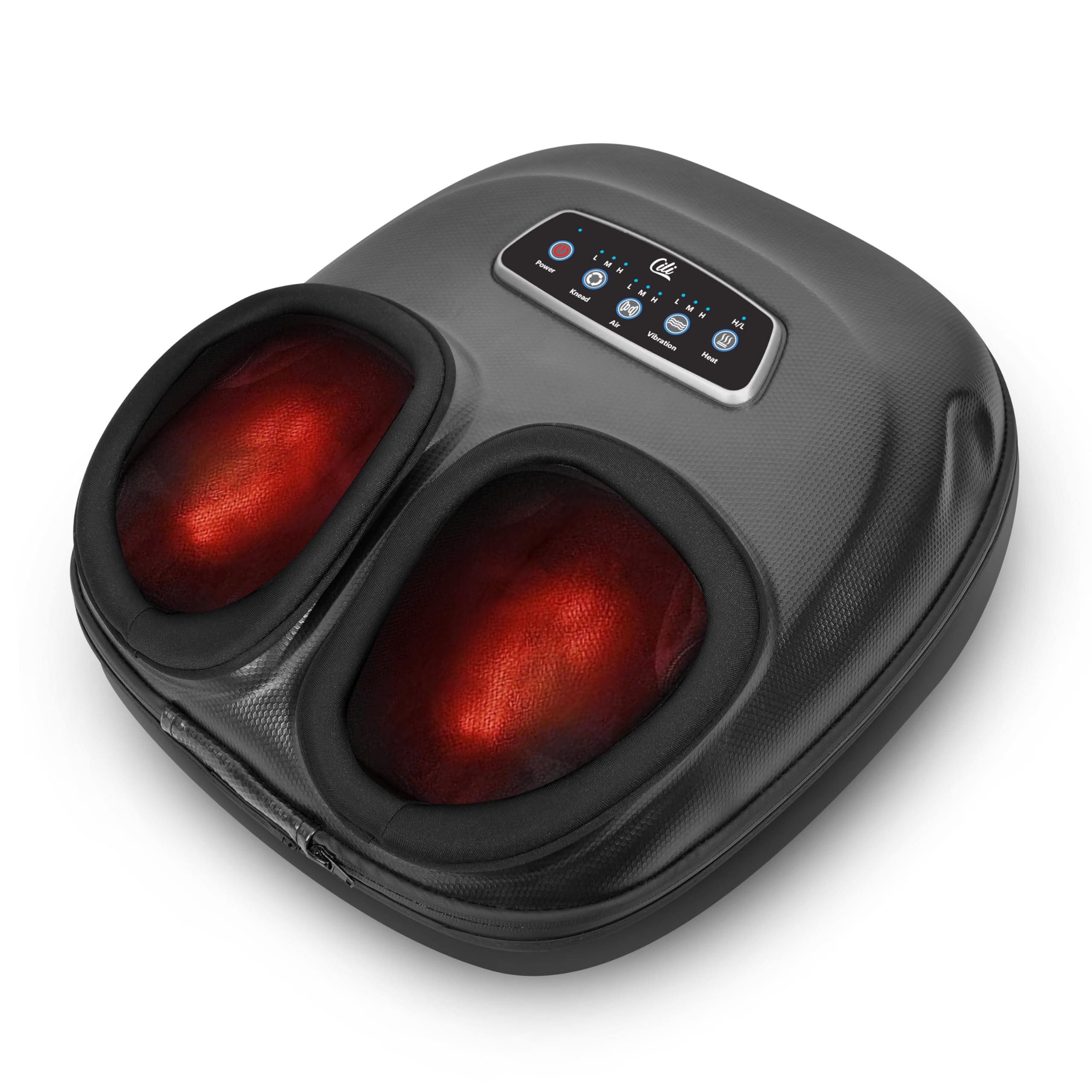 Photo 1 of CILI Shiatsu Foot Massager Machine with Heat, Electric Feet Massager for Neuropathy, Independent Compression Rolling Vibration, Foot Warmer, Fits Up to Men Size 13, Gifts for Mom Dad