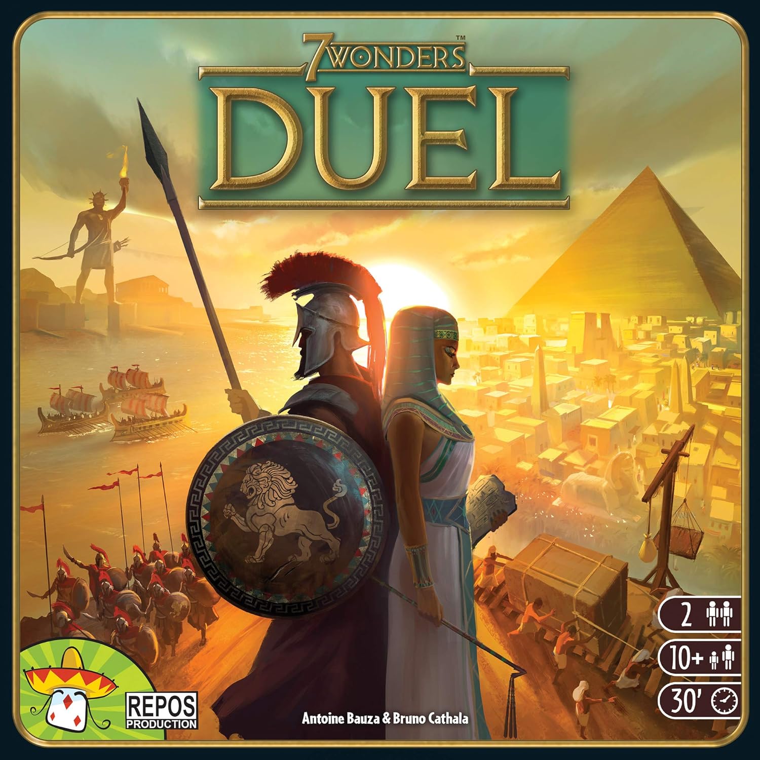 7 Wonders Duel Board Game Base Game Board Game For 2 Players Strategy Board Game Civilization Board Game Fun Board Game Board Game For Couples Ages 10 And Up Made By Repos Production Toys Games Amazon Com