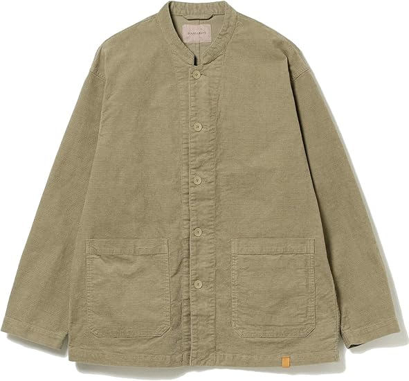 Amazon ビームスライツ ブルゾン スクエアコード ワーク ジャケット メンズ グレージュ S コート ジャケット 通販
