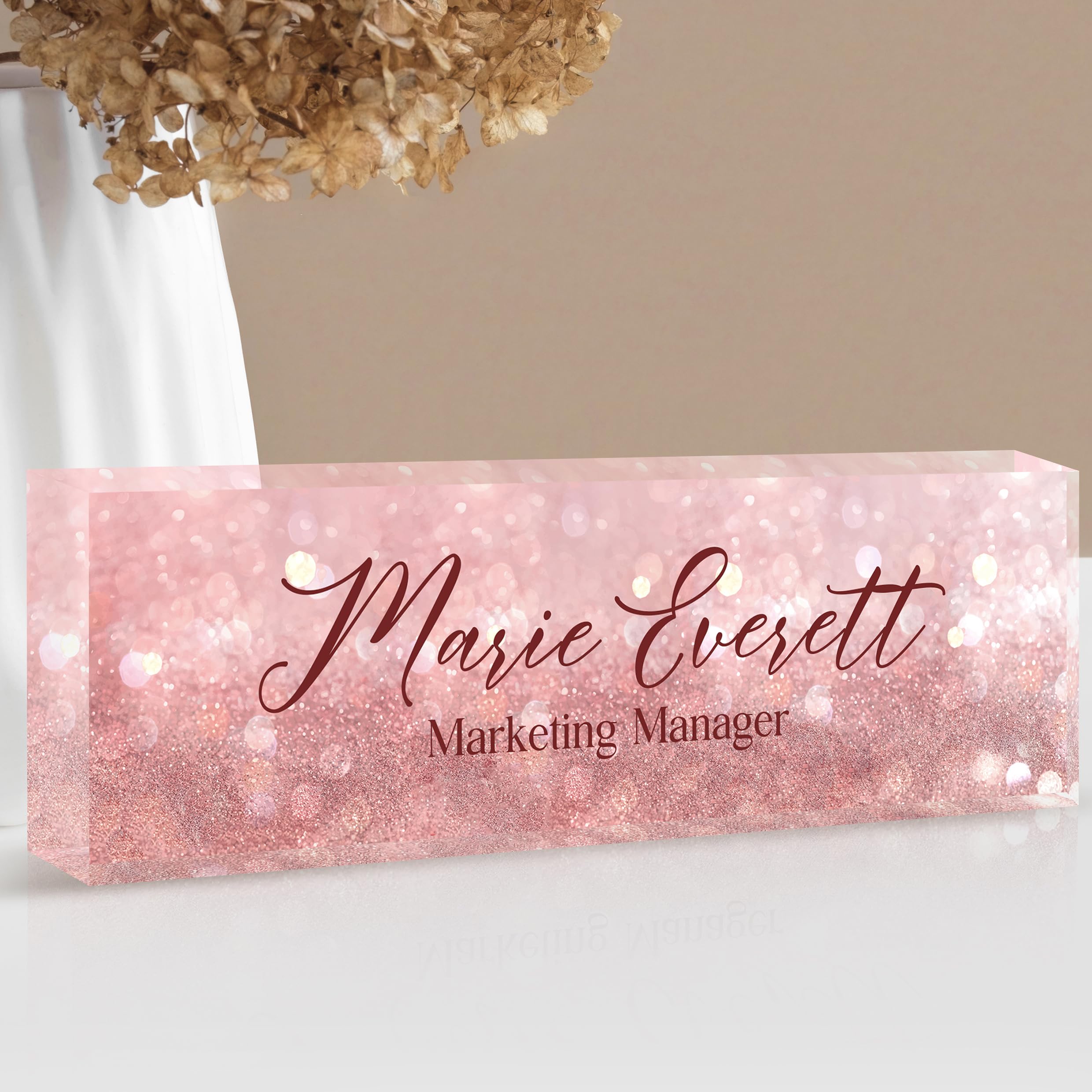 Custom Name Plate for Desk | Personalized Desk Name