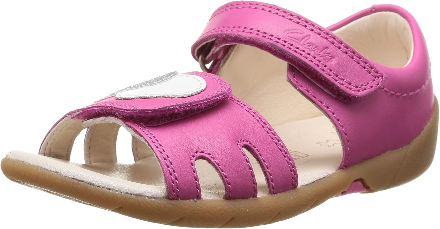 clarks pink sandals