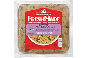 Stella & Chewy's FreshMade Frozen Fresh Grain-Free Gobblin' Good Dog Food, 16-oz Pouch (Pack of 4)