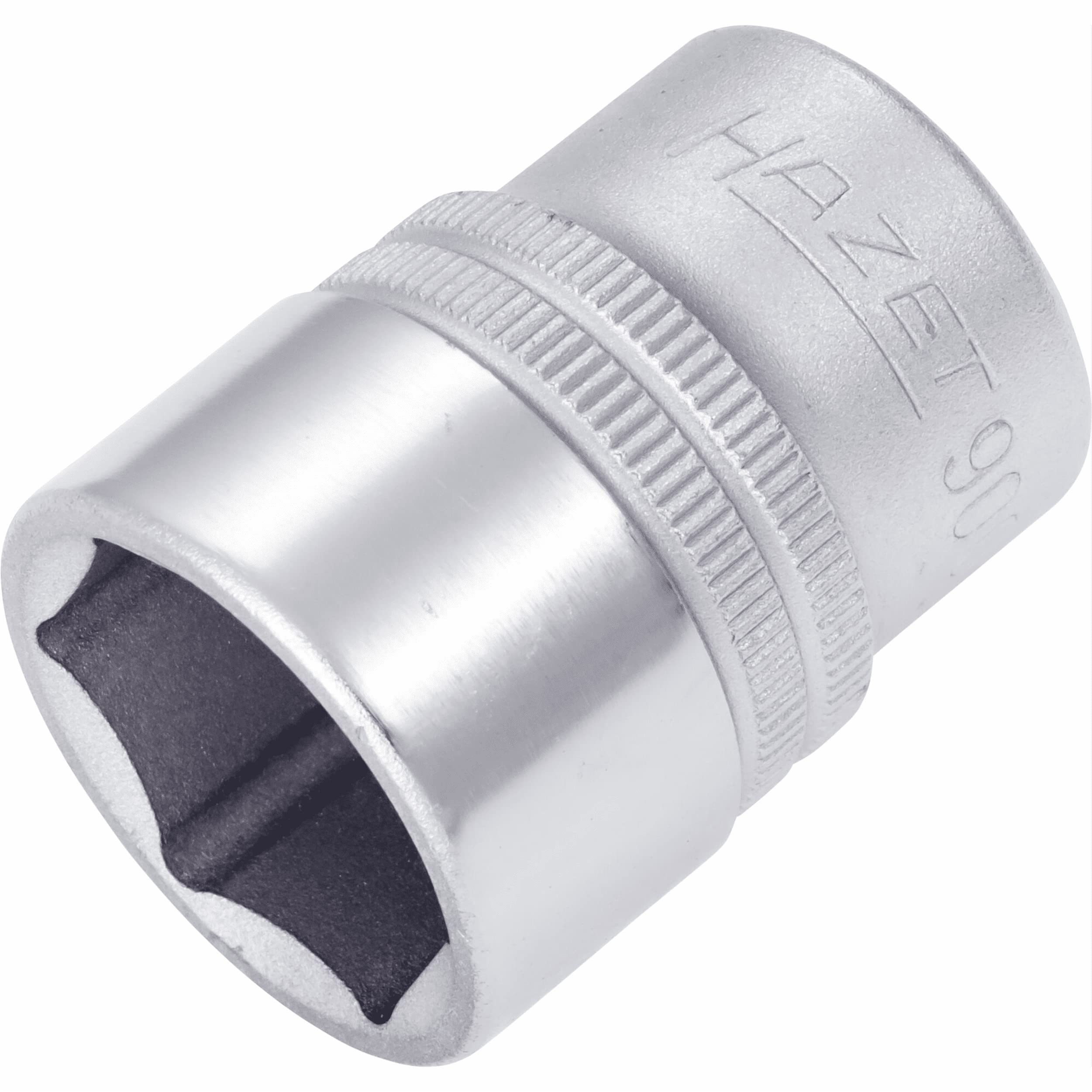 HAZET 900-21 38 mm 6-Point Hexagon Traction Profile Socket - Chrome-Plated/Polished