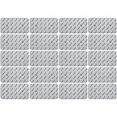 axion Set of 20 TENS Unit Electrode Pads - 4x2" - Compatible with Compex Muscle Stimulators and TENS Devices with 3.75mm Snap Button