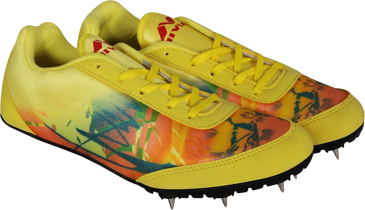 Nivia Zion 1 Running Spikes Shoes Yellow
