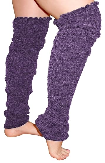 Plus Size Leg Warmers For Women Over The Knee Super Long Thigh High Purple Amazon In Clothing Accessories