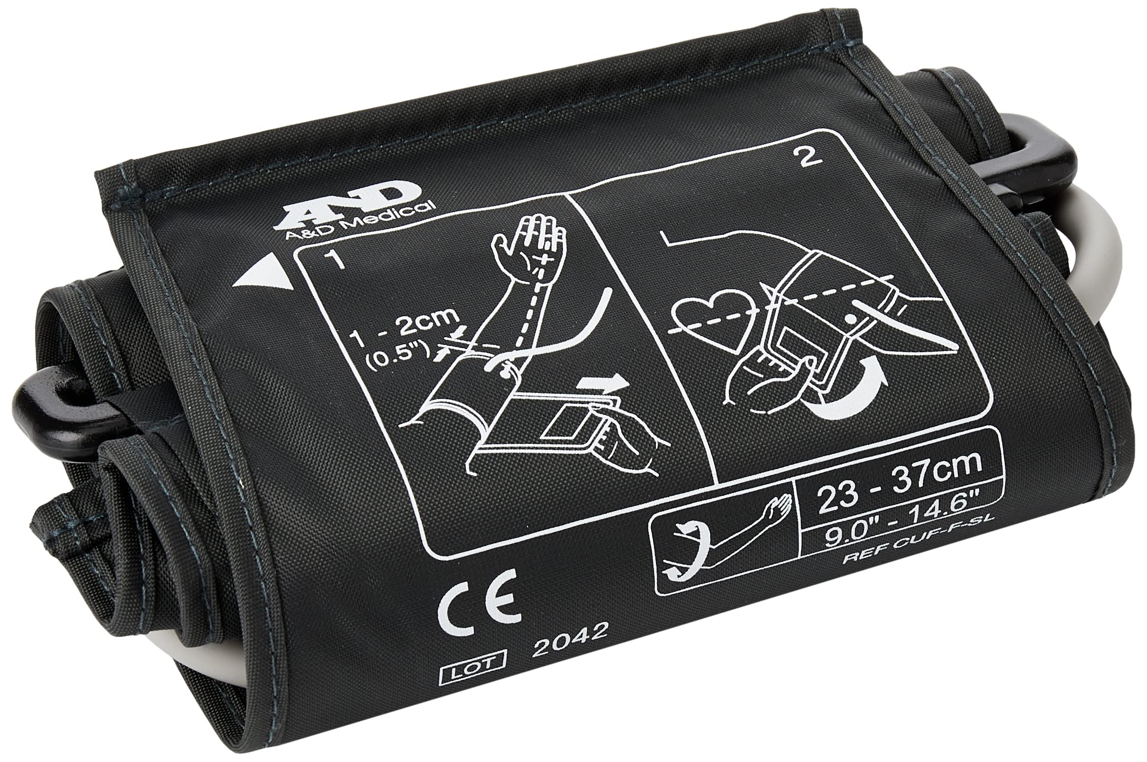 A&D Medical Slim Fit Arm Circumference Cuff, Semi Large, 23 to 37 cm