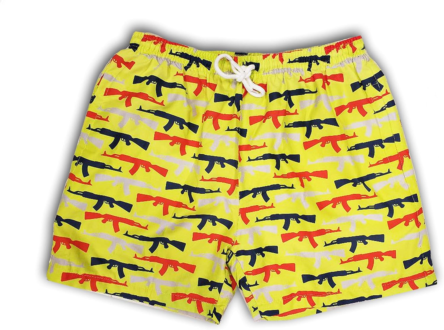mens yellow bathing suit