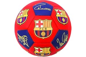 UniFan Barcelona Ball Size 2, Licensed Barcelona Soccer Ball with Players Siganture
