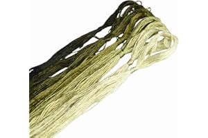 MINGGUXIUYI Natural Mulberry Silk Embroidery Thread, 22m Per Color, Hand-Dyed Gradient, Ideal for Hand Embroidery/Jewelry Mak
