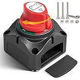 RED WOLF On-Off Battery Switch DC 12V-48V 275A, Heavy Duty Marine Power Cut Master Disconnect Isolator, Ignition Protected fo